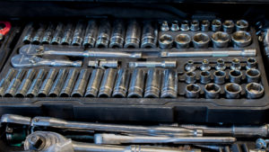 Photo of socket wrench tool kit